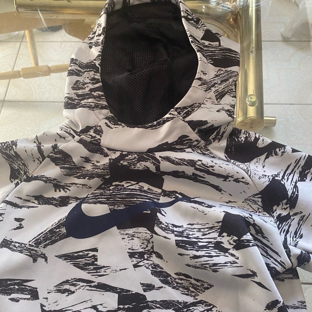 Nike Abstract Black and White Hoodie